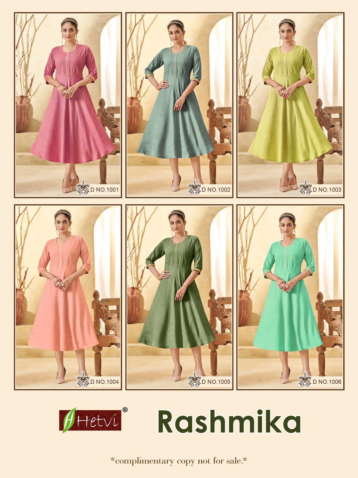 Rashmika Hetvi Rayon Anarkali Kurtis