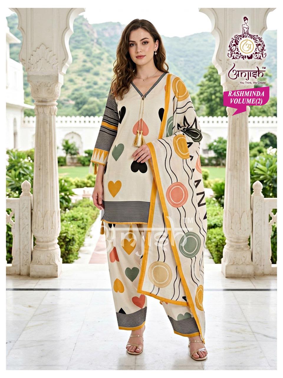 Rashminda Anjish Muslin Readymade Suits Exporter Gujarat