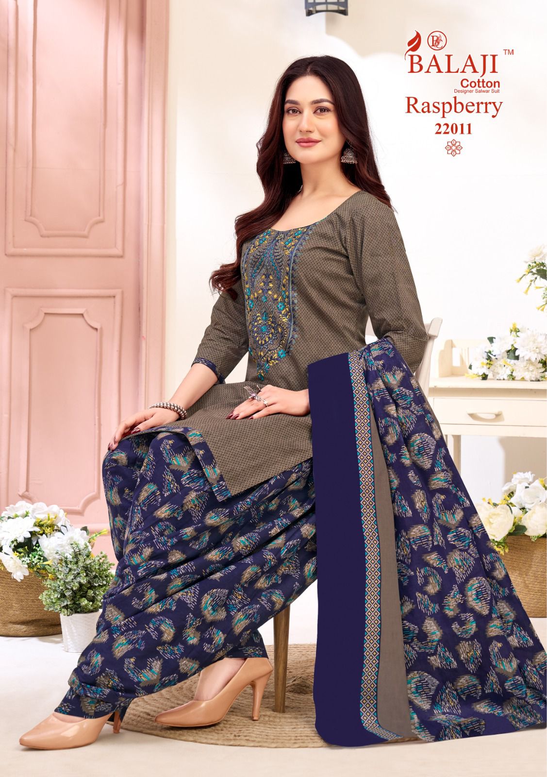 Raspberry Vol 22 Balaji Cotton Dress Material Wholesaler Ahmedabad