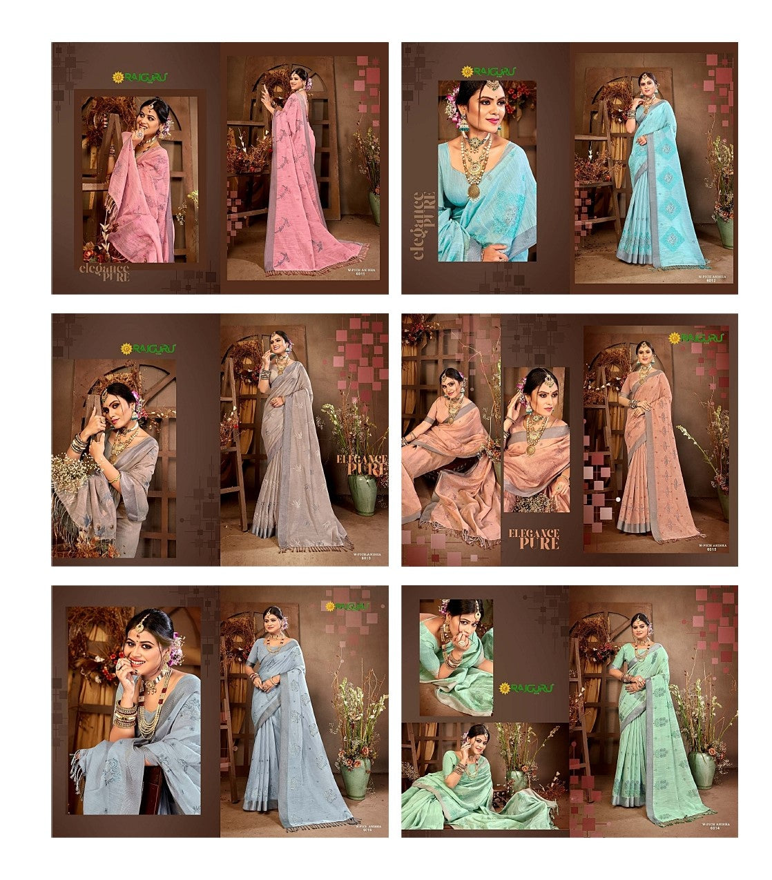 Rathotsav Pich Anisha Rajguru Cotton Sarees Supplier Gujarat