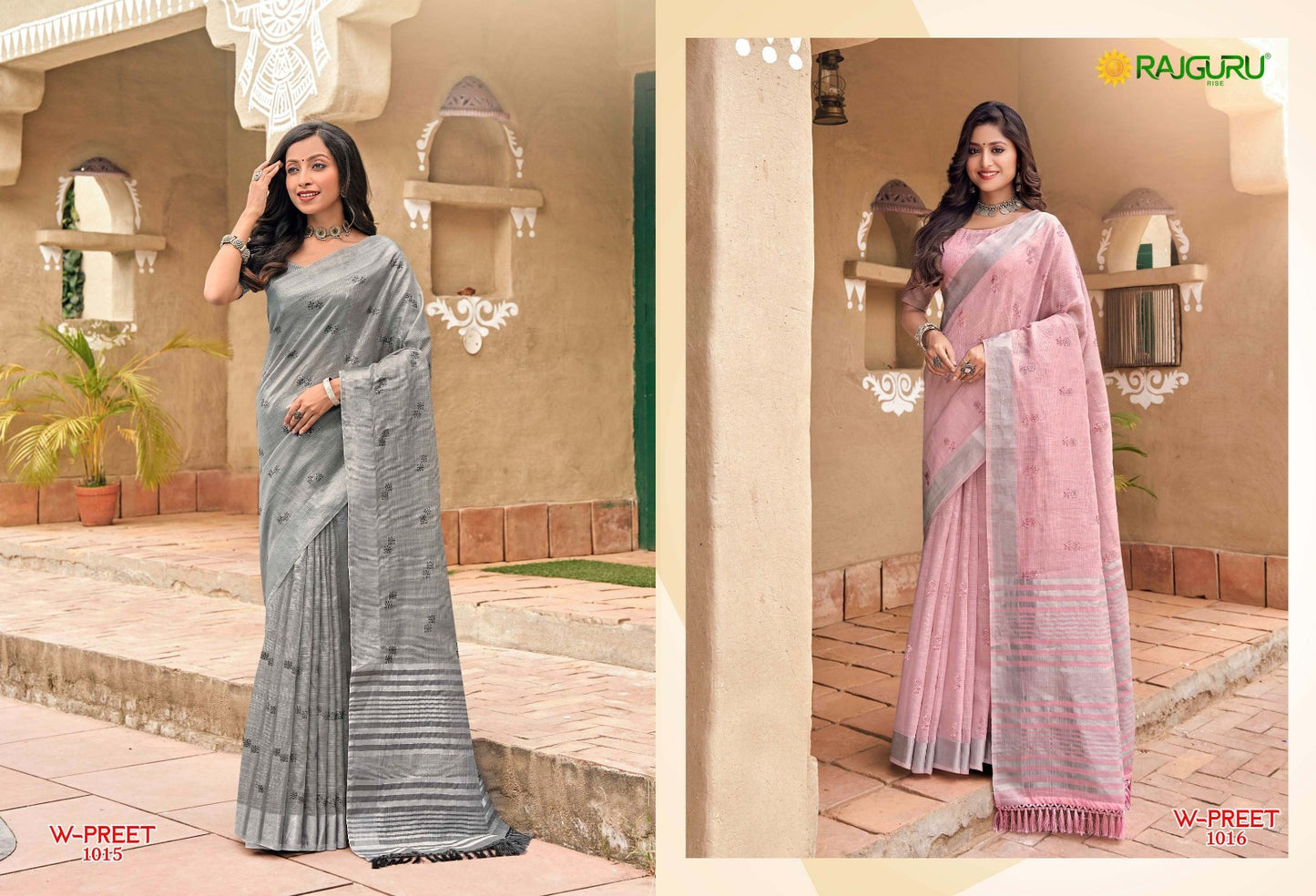 Rathotsav W Preet Rajguru Cotton Sarees Supplier Gujarat