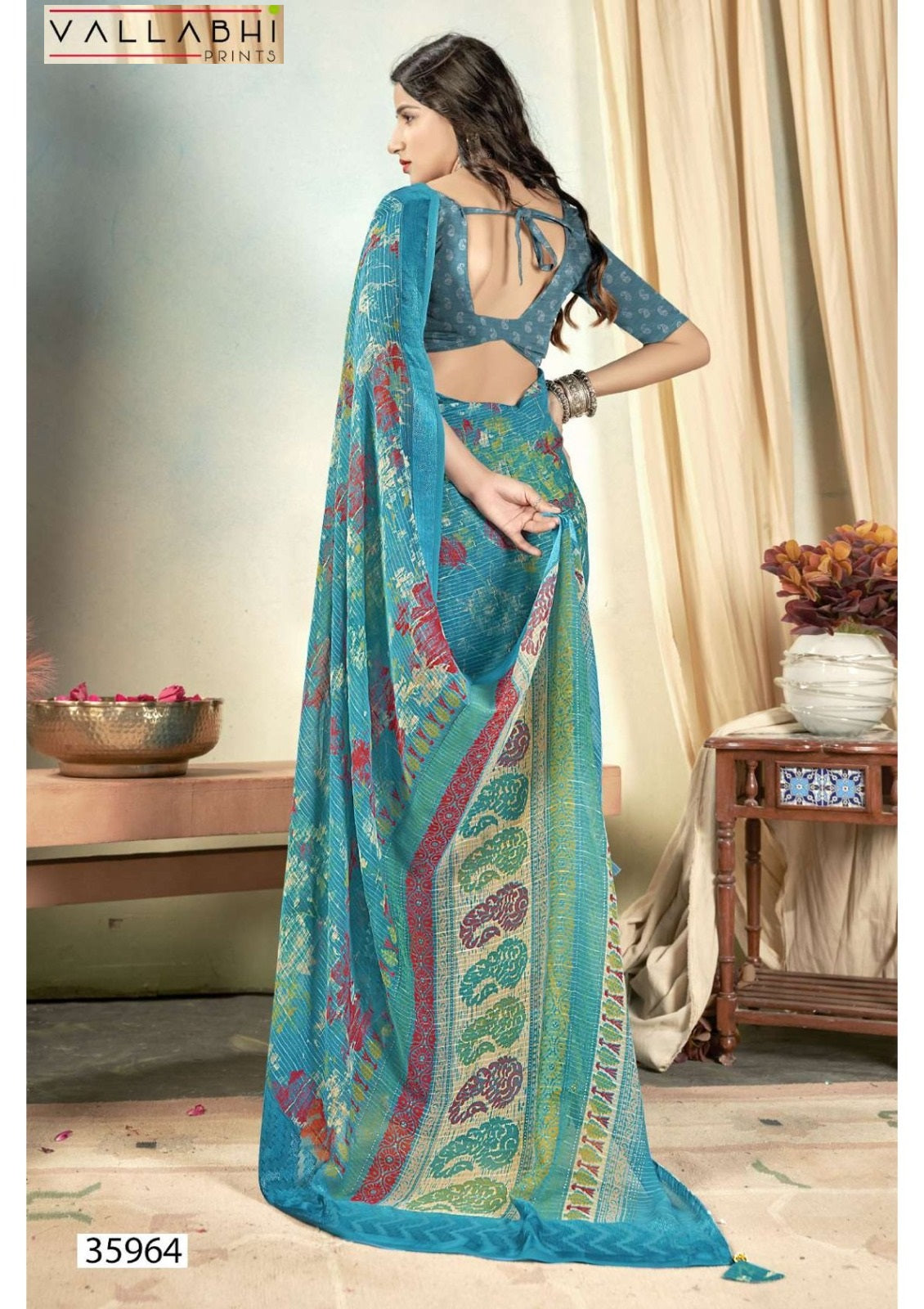 Ratnavali Vol 7 Vallabhi Prints Georgette Sarees Supplier India