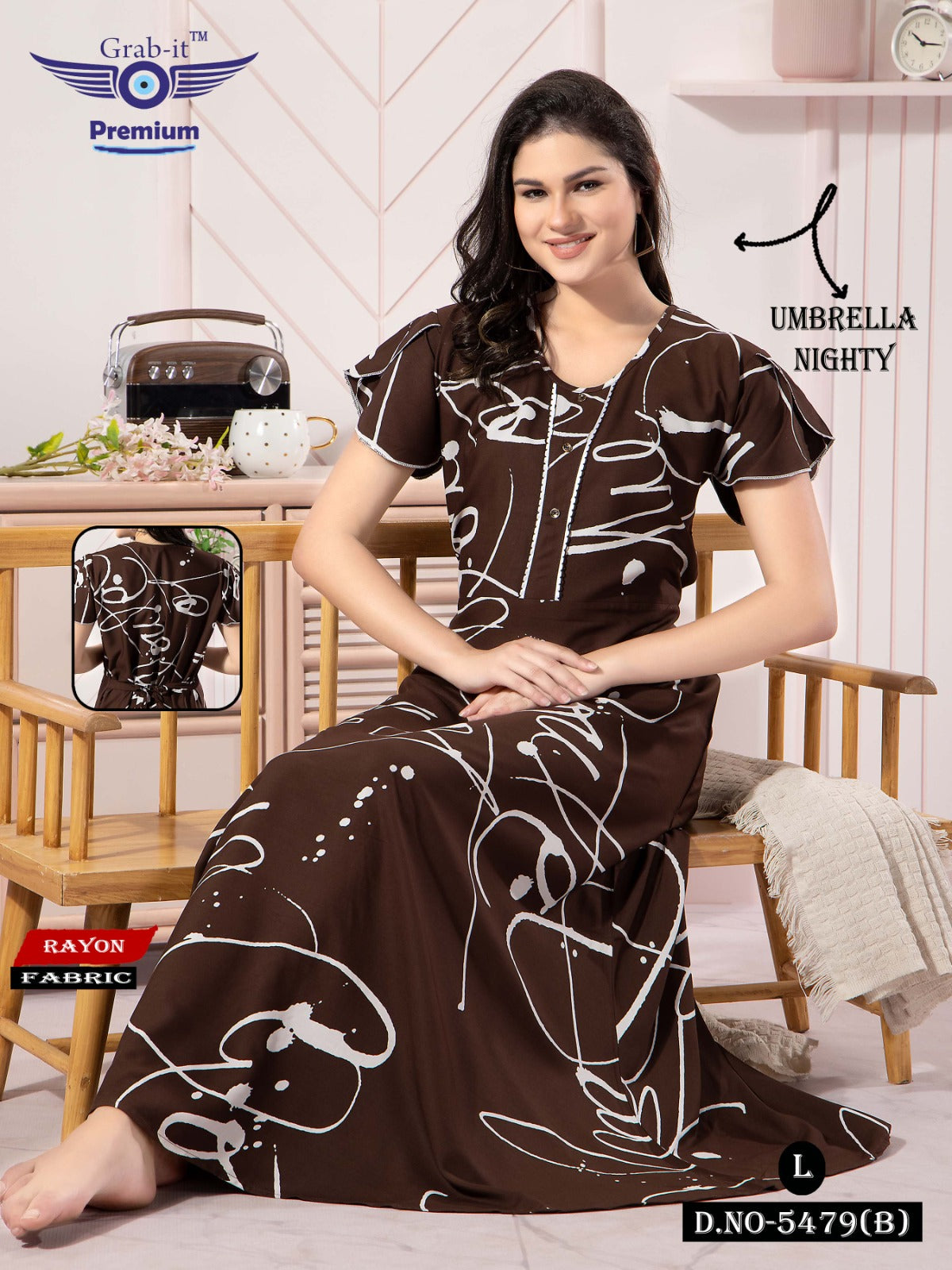 Rayon Umbrella Grab It Night Gowns Manufacturer India