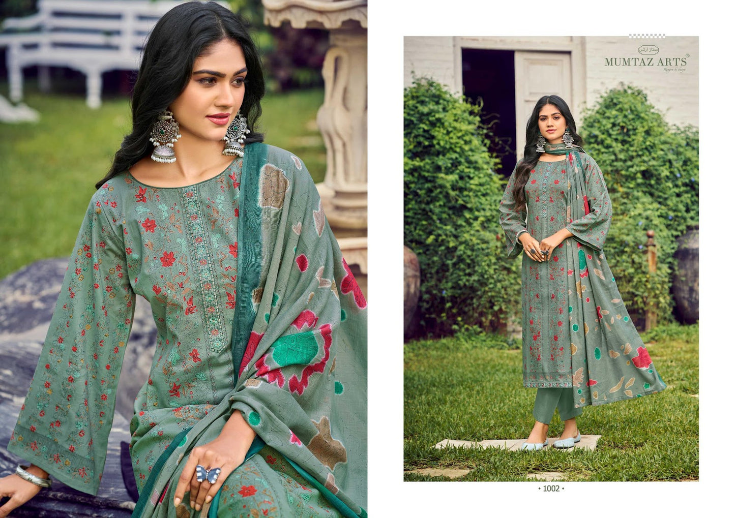 Raziya Mumtaz Arts Cambric Lawn Karachi Salwar Suits Wholesaler