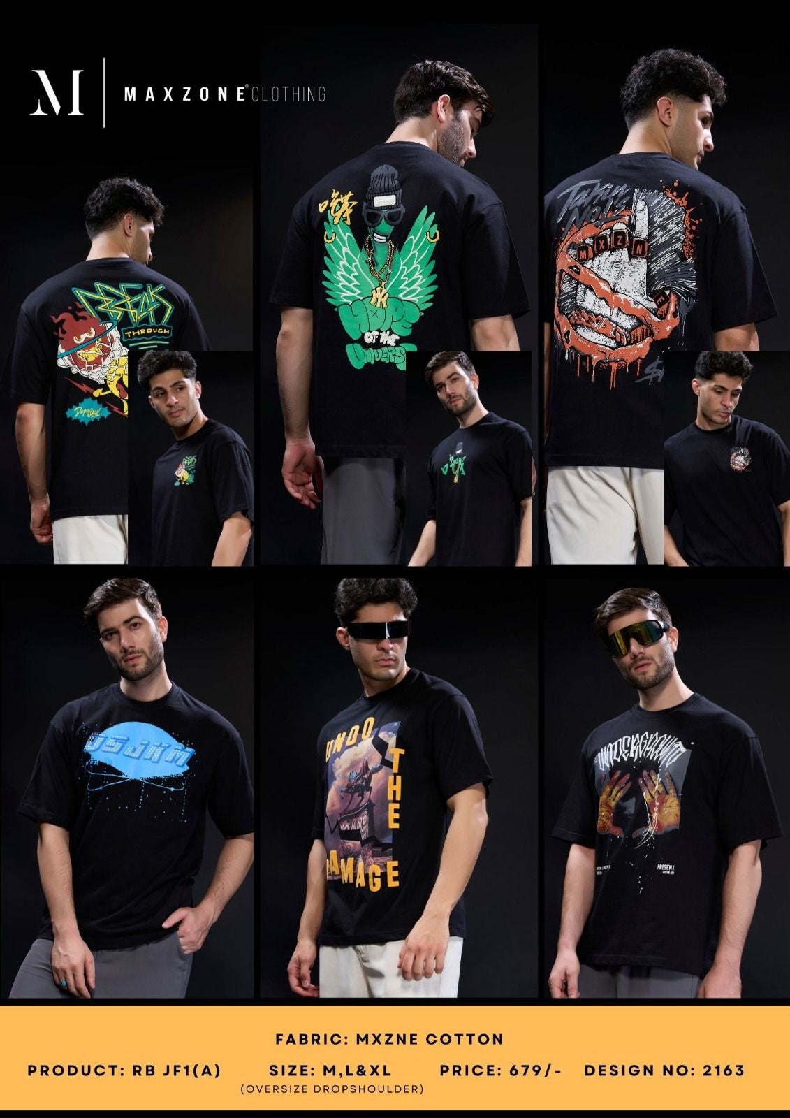 Rb J F1 A Black Maxzone Clothing Cotton Mens Tshirts Exporter India