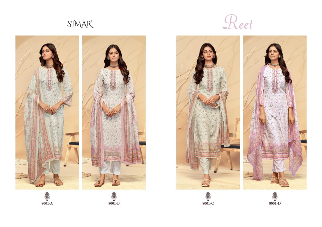 Reet Simar Cotton Pant Style Suits Exporter Ahmedabad