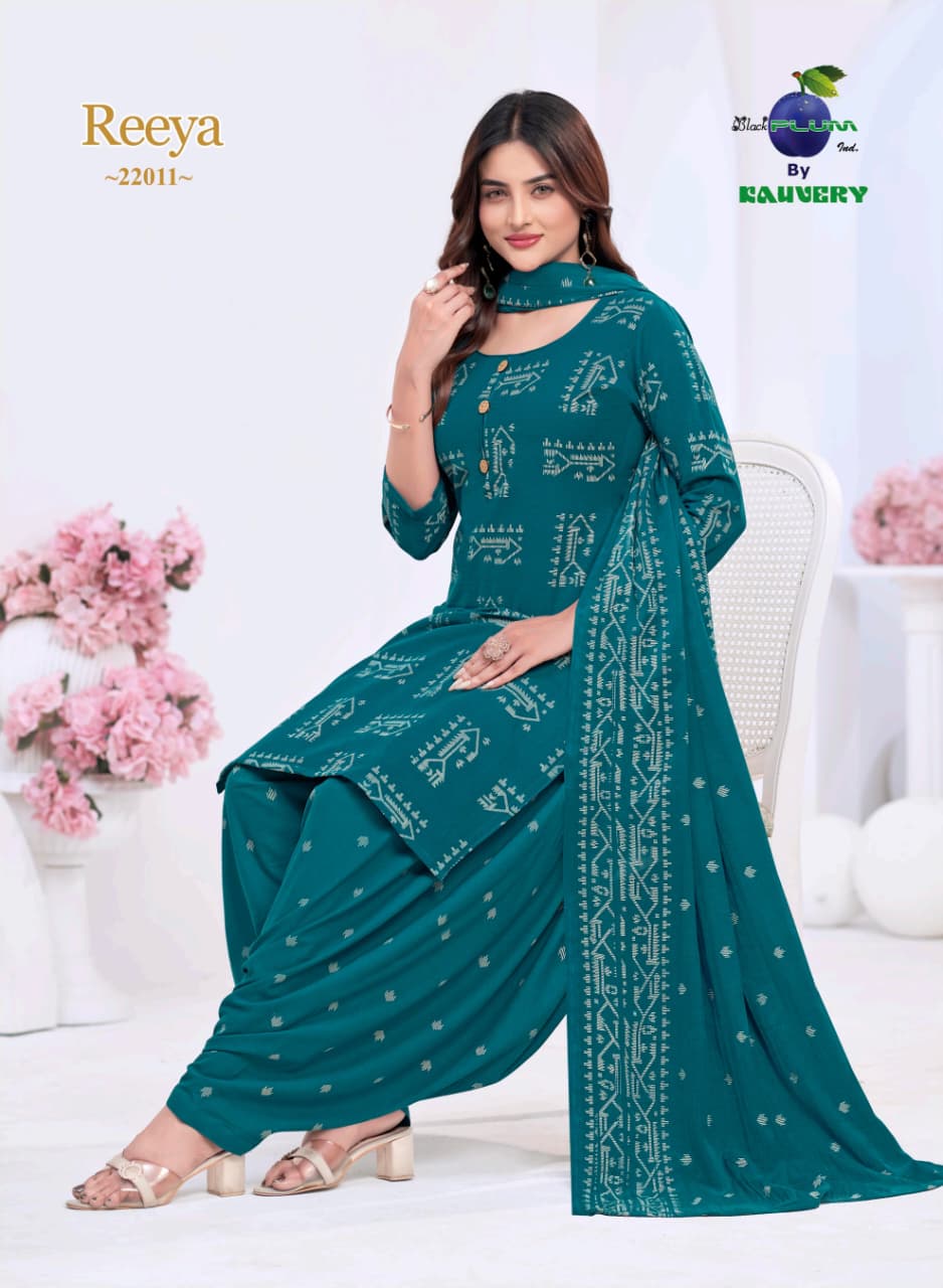 Reeya Vol 22 Kauvery Cotton Readymade Patiyala Suits Manufacturer India