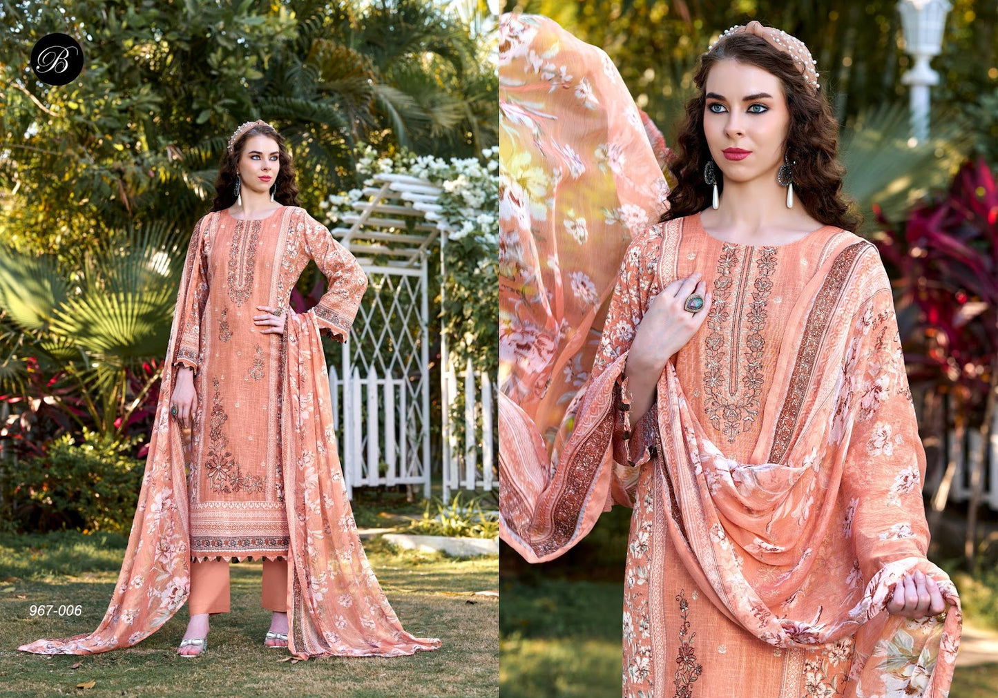 Rehana Vol 2 Belliza Designer Studio Cotton Linen Karachi Salwar Suits Wholesaler India
