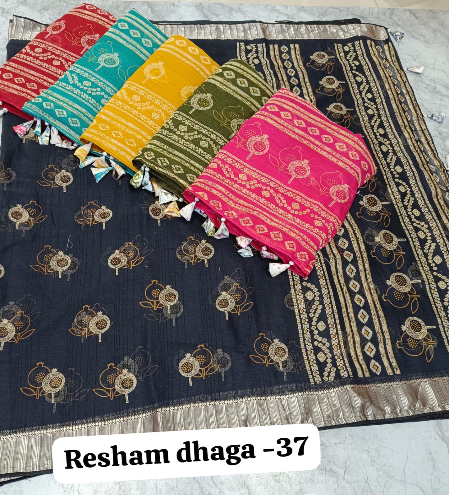 Resham Dhaga 37 Kalpveli Chiffon Sarees Supplier India