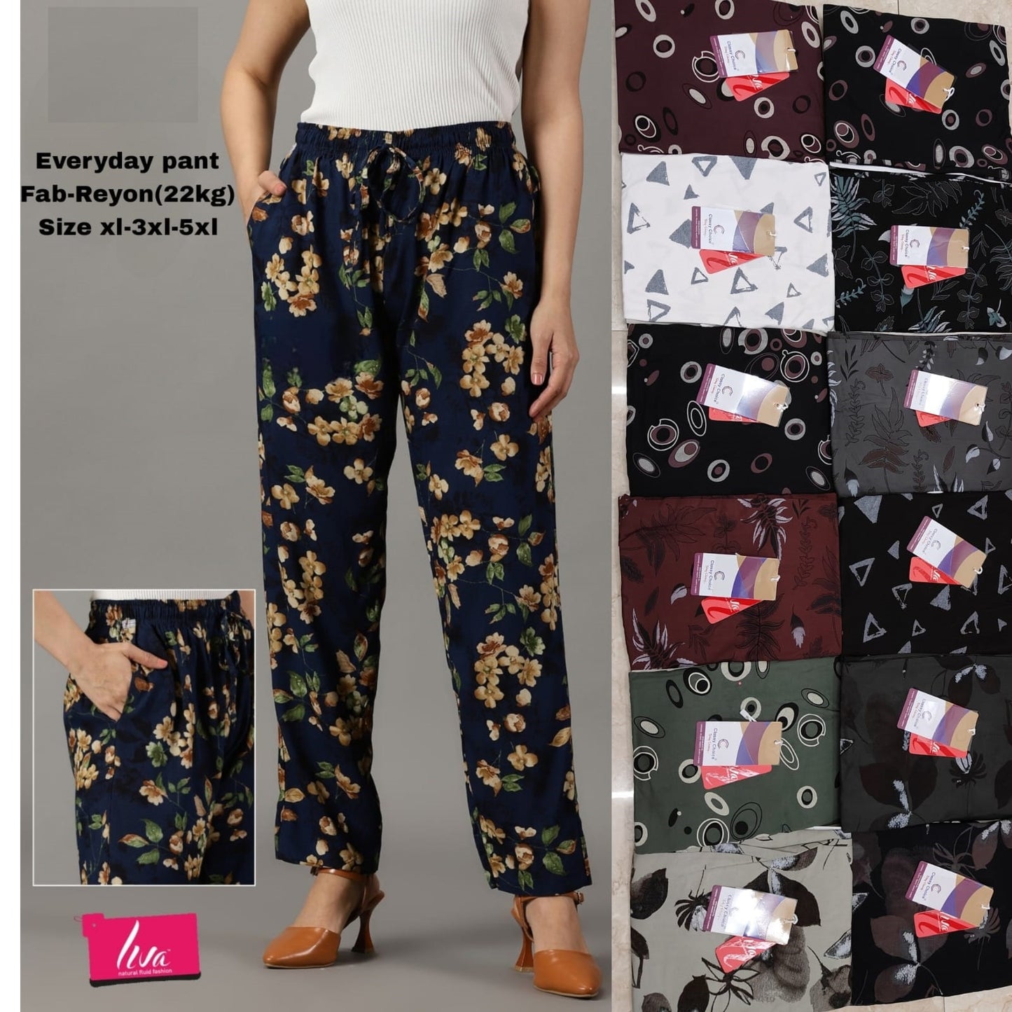 Reyon 22Kg Everyday Hanso Women Pants Wholesaler Gujarat