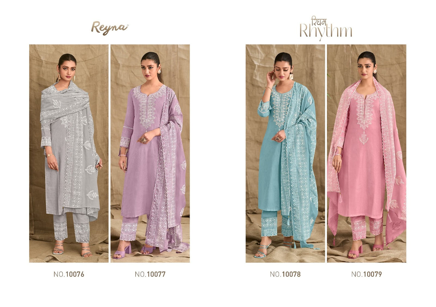 Rhythm Reyna Linen Pant Style Suits Exporter India