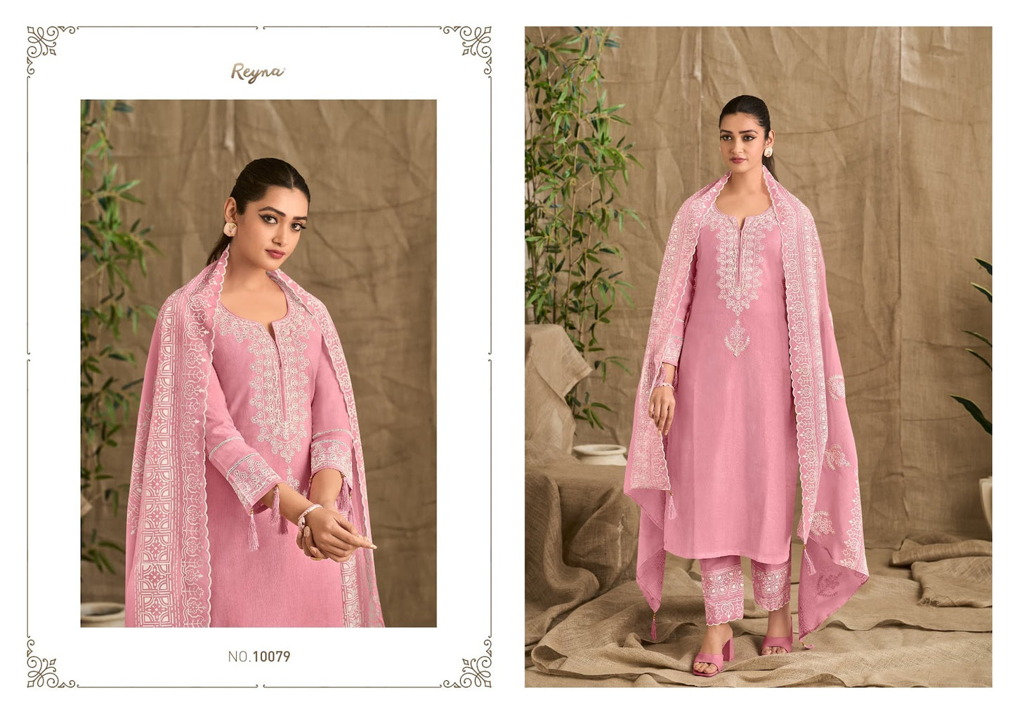 Rhythm Reyna Linen Pant Style Suits Exporter India