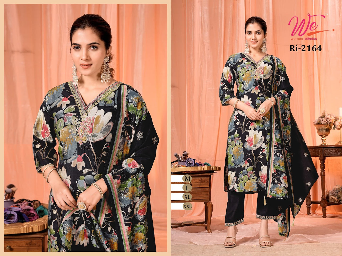 Ri 2164-2171 Women Ethnics Modal Readymade Pant Style Suits Exporter