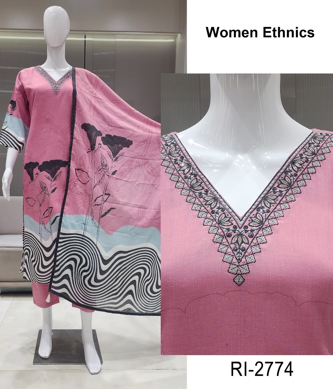 Ri 2774-2787 Women Ethnics Mal Cotton Readymade Pant Style Suits Exporter Gujarat