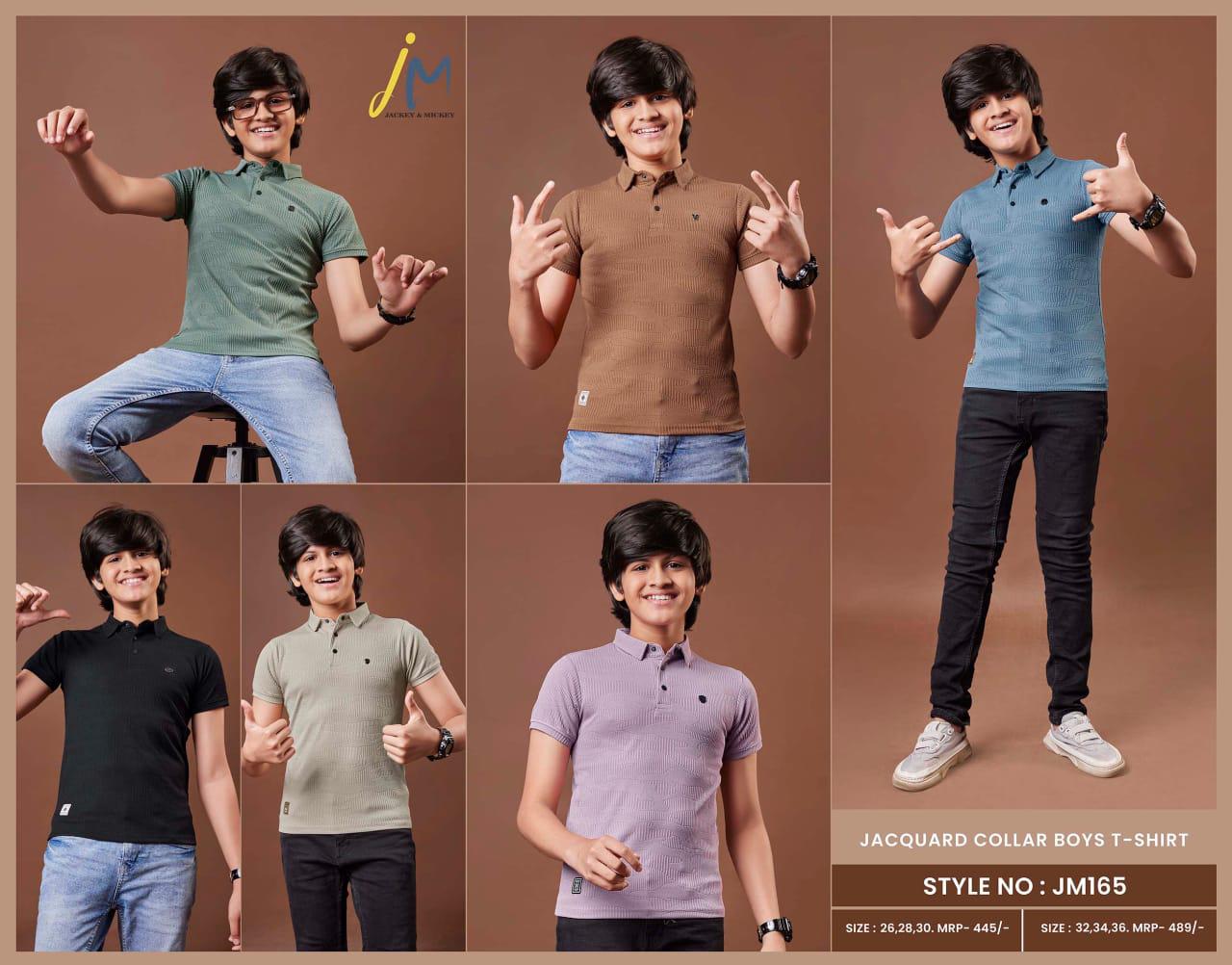 Rib Jm 165 Jackey N Mickey Lycra Boys Tshirt Manufacturer India