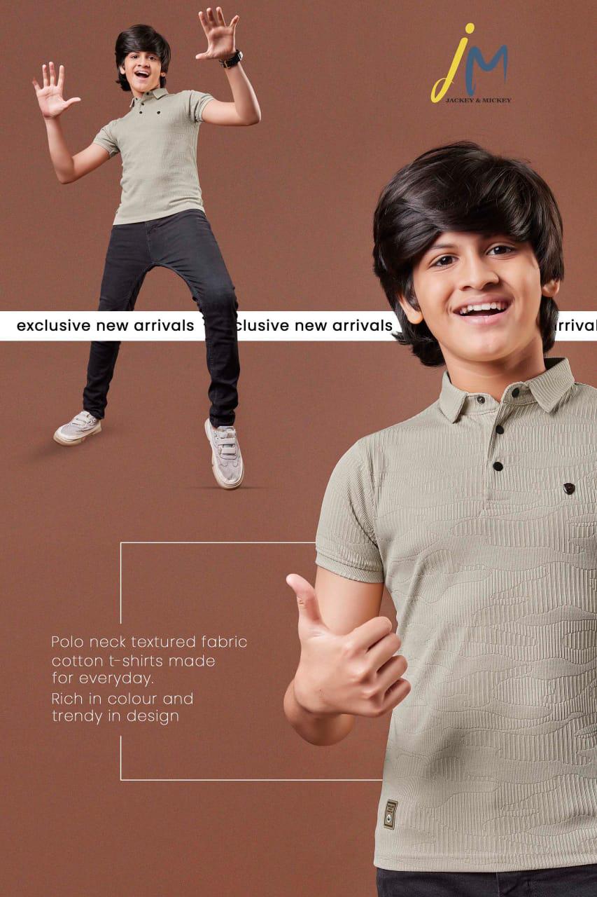 Rib Jm 165 Jackey N Mickey Lycra Boys Tshirt Manufacturer India