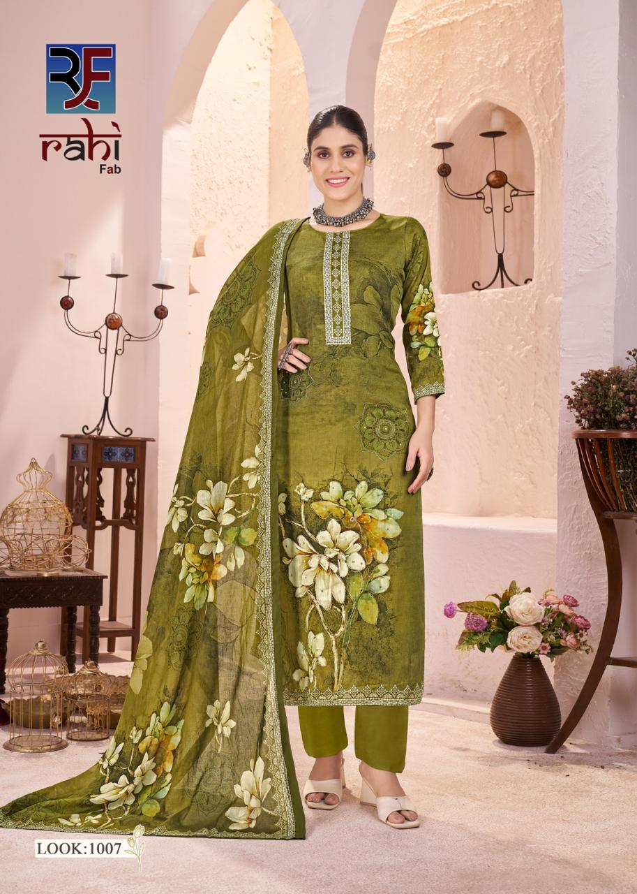 Rich Pearl Vol 1 Rahi Fab Jam Satin Karachi Readymade Suits Wholesaler