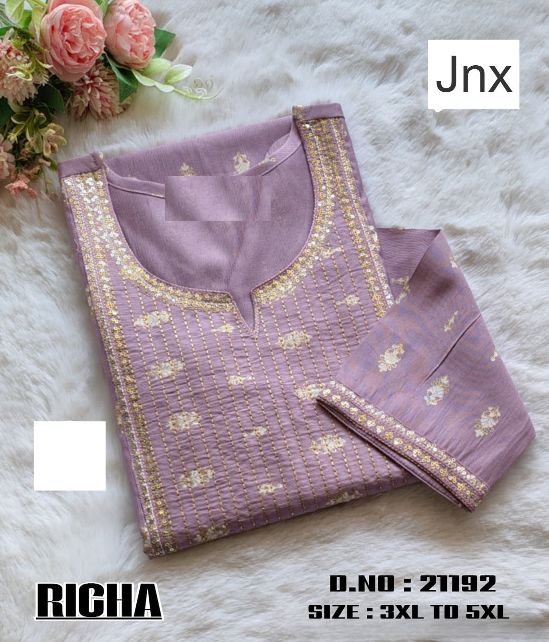 Richa 191125 Jnx Straight Cut Kurtis Exporter India