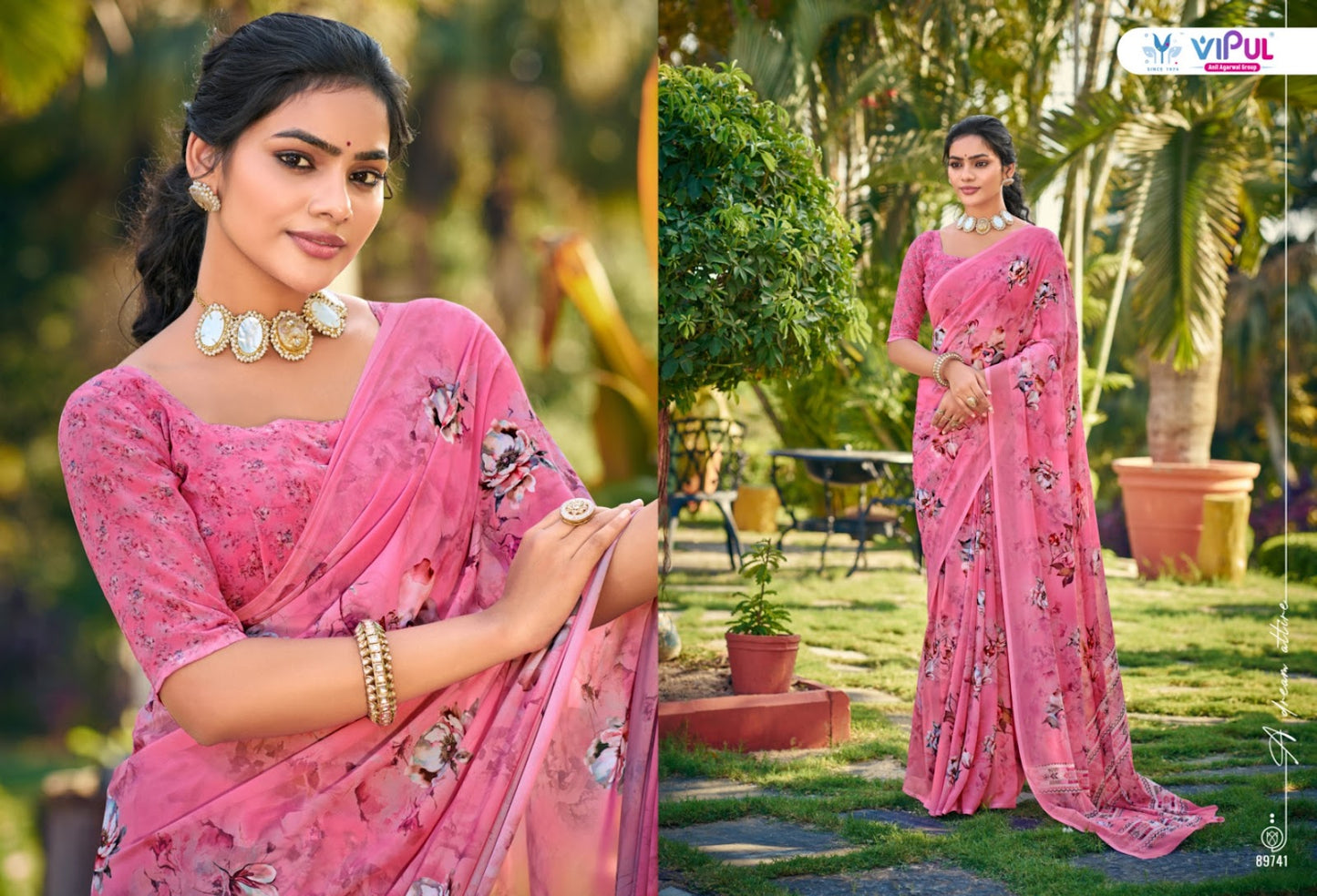 Riddhi Vol 15 Vipul Georgette Sarees Wholesaler India