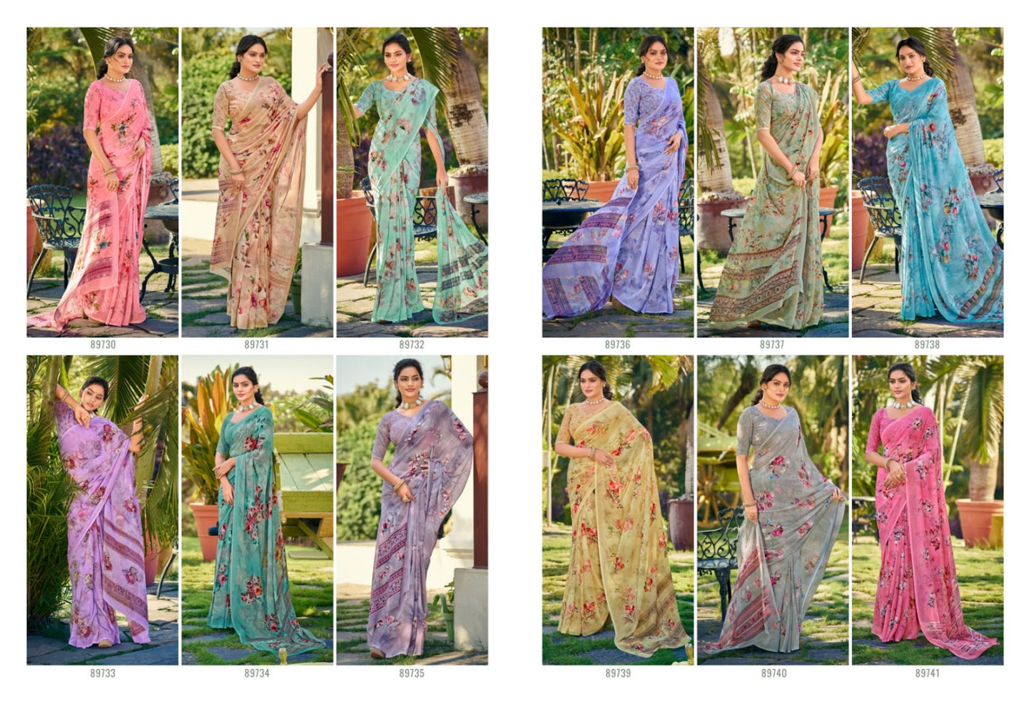 Riddhi Vol 15 Vipul Georgette Sarees Wholesaler India