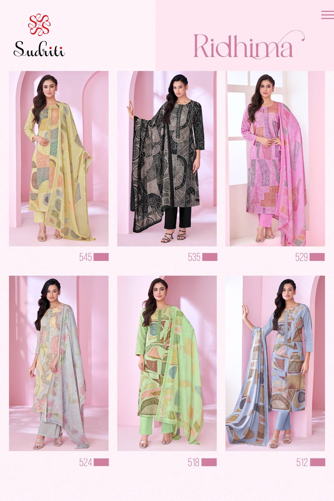 Ridhima Sudriti Sahiba Pure Cotton Pant Style Suits Supplier Ahmedabad