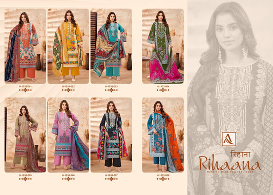 Rihaana Alok Cambric Cotton Karachi Salwar Suits