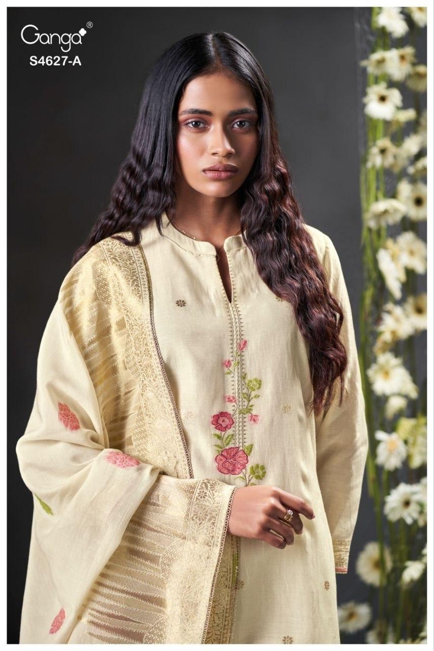 Rilara 4627 Ganga Jacquard Plazzo Style Suits Wholesale Price