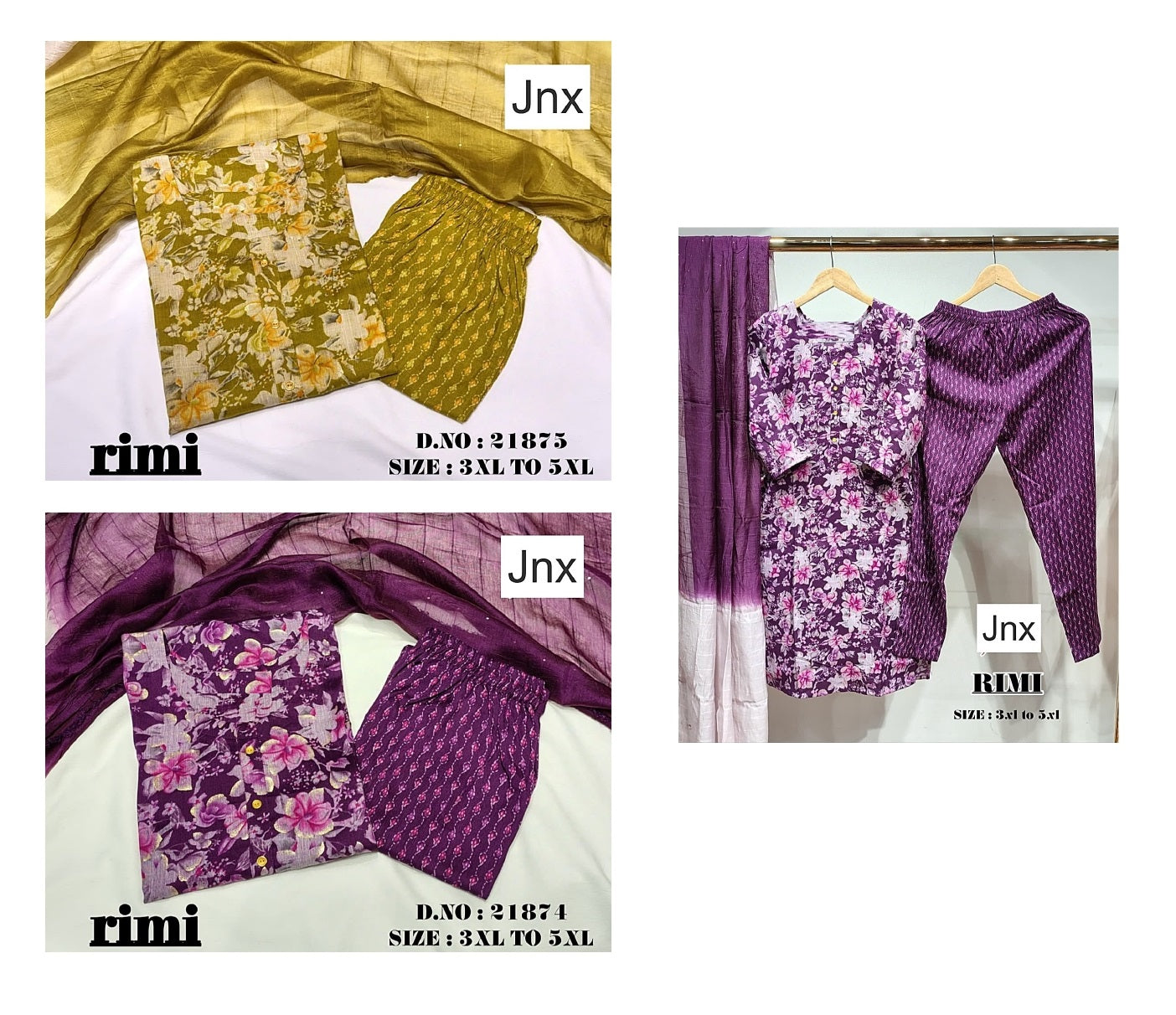 Rimi 241125 Jnx Capsule Print Readymade Pant Style Suits Wholesale