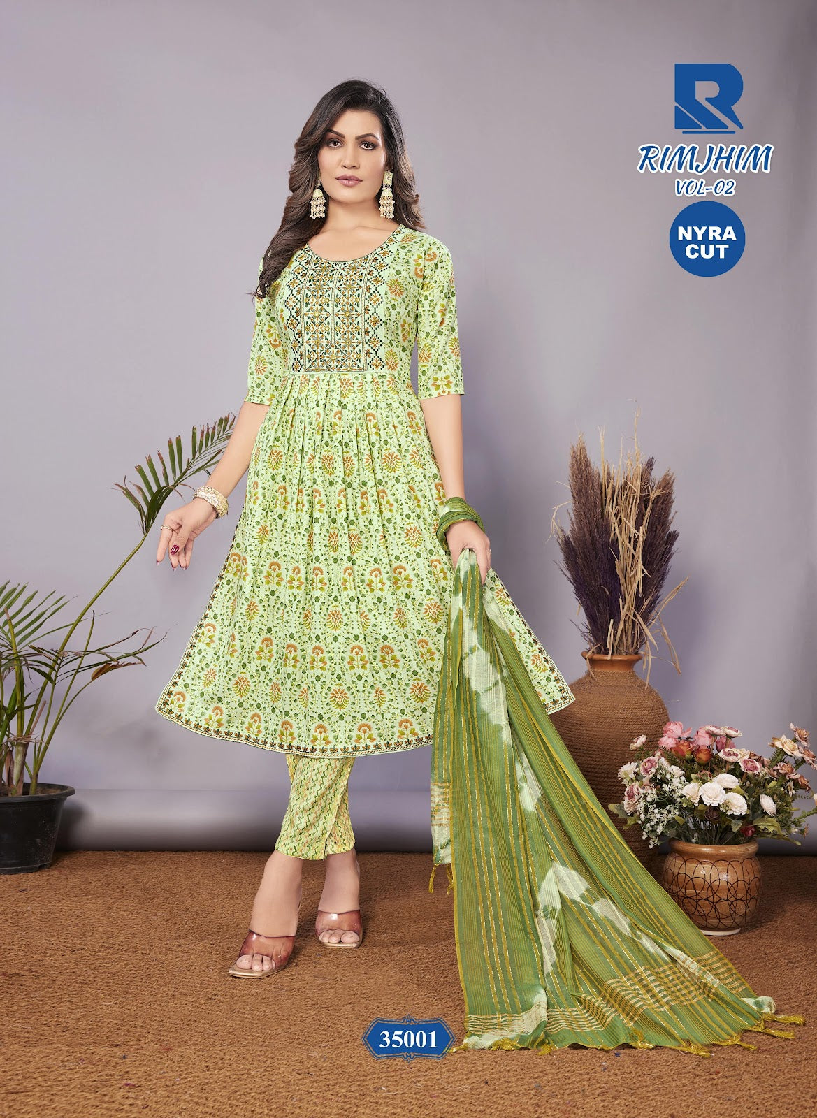 Rimjhim Vol 2 Nyra Cut Raashi Capsule Readymade Pant Style Suits Wholesaler