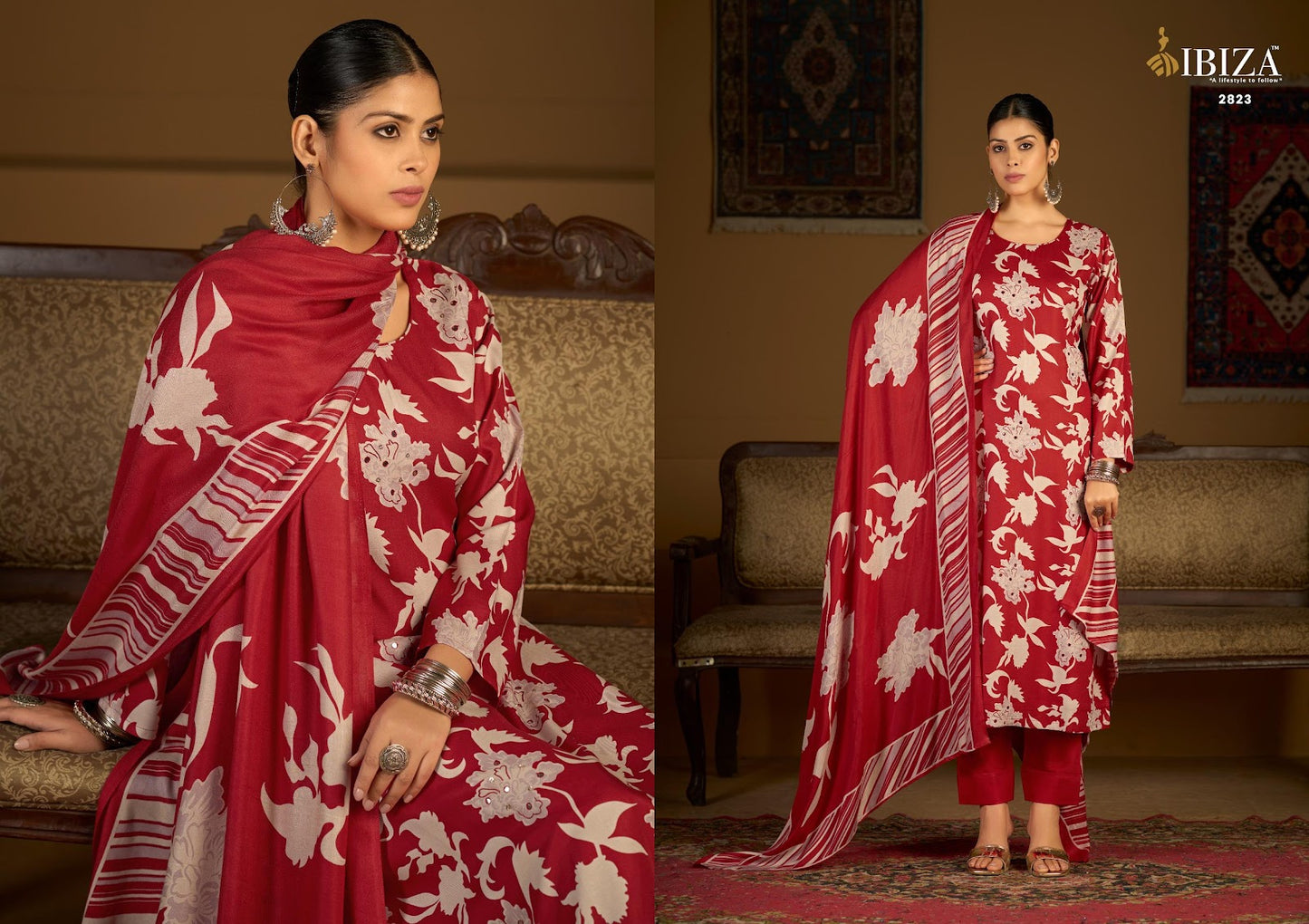 Rimowa Ibiza Pashmina Suits Wholesaler Gujarat