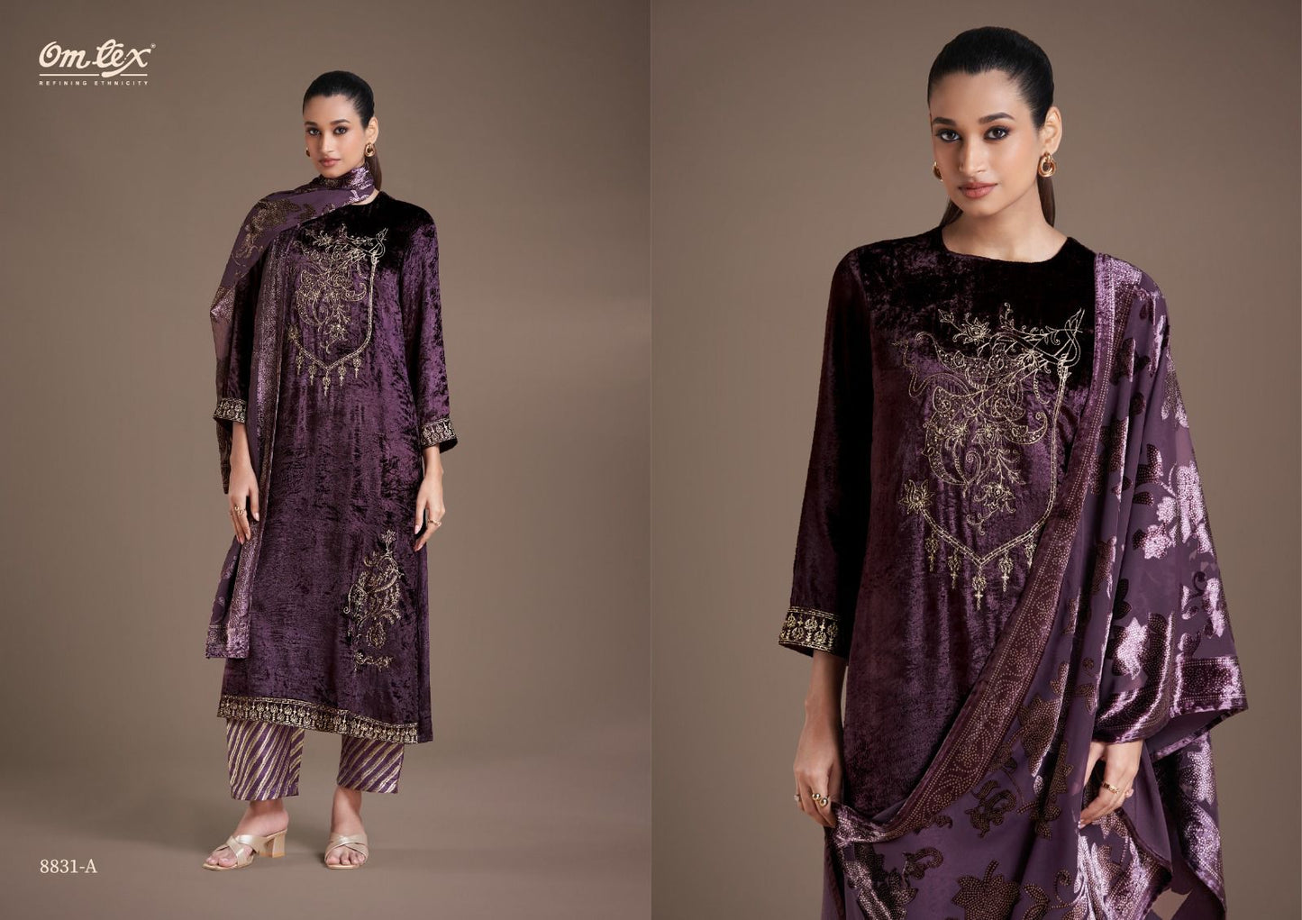 Ritha Vol 21 Omtex Velvet Suits Supplier Gujarat