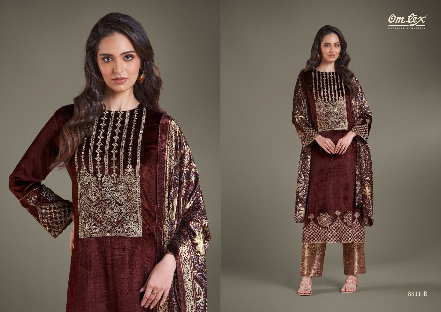 Ritha Vol 26 Omtex Velvet Suits Wholesaler Gujarat