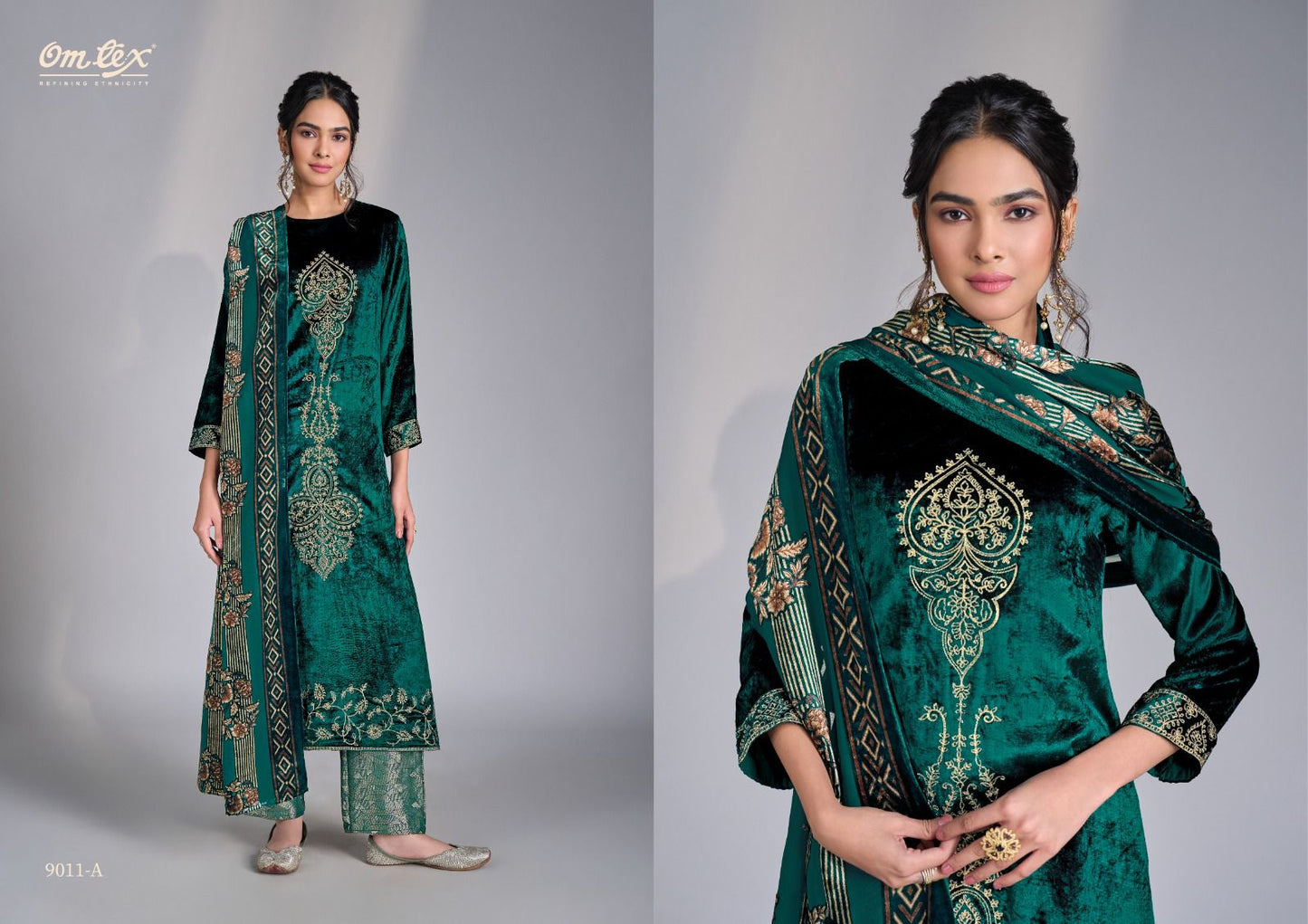 Ritha Vol 36 Omtex Velvet Suits Wholesale Price