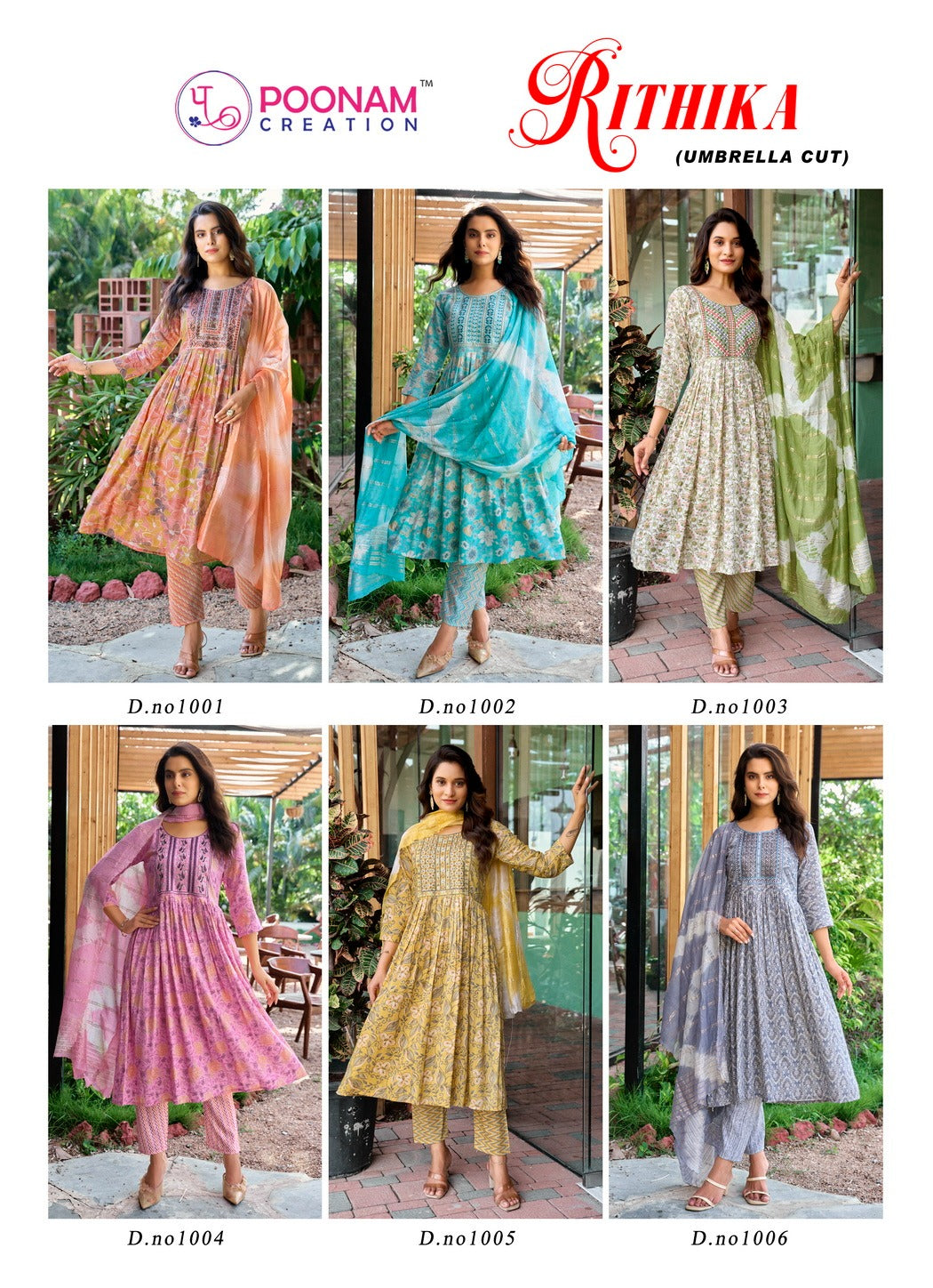 Rithika Poonam Creation Capsule Print Readymade Anarkali Suits Wholesale