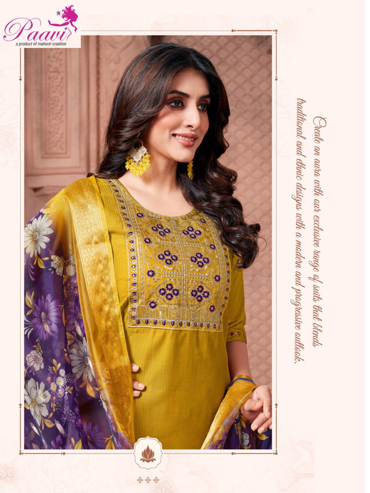 Rituu Paavi Vertical Readymade Pant Style Suits Wholesale Price