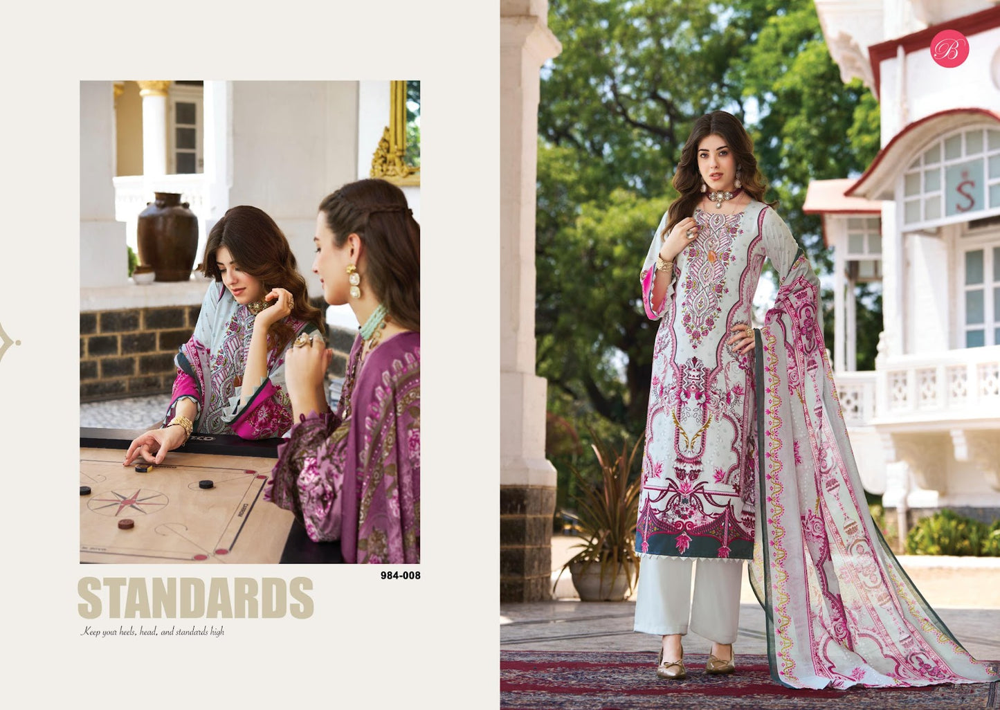 Riwayat Vol 18 Belliza Designer Studio Viscose Reyon Karachi Salwar Suits Wholesale Rate