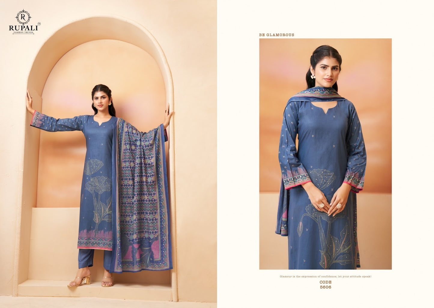 Rohini Rupali Cambric Pant Style Suits Wholesaler