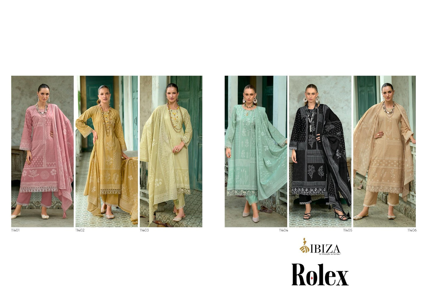 Rolex Ibiza Cambric Cotton Pant Style Suits Wholesaler