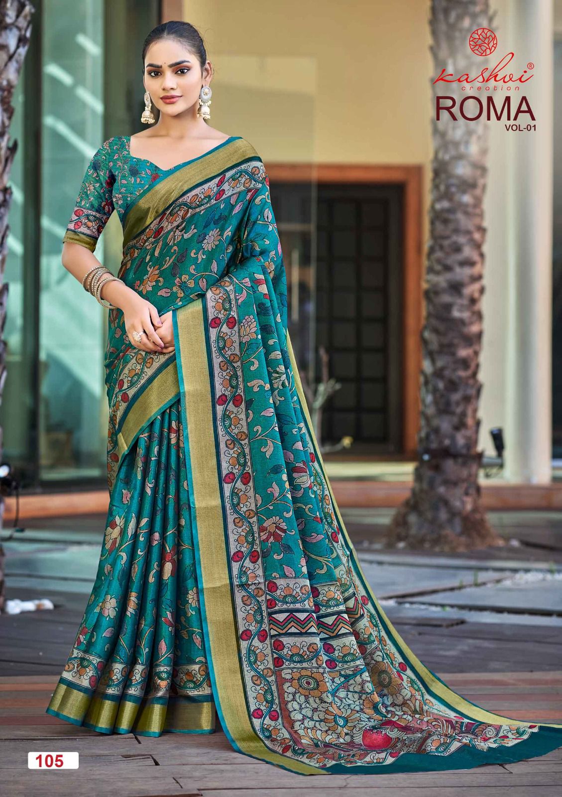 Roma Vol 1 Kashvi Creation Silk Sarees Manufacturer Gujarat
