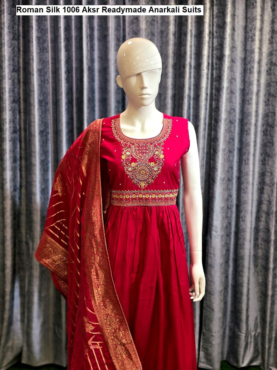 Roman Silk 1006 Aksr Readymade Anarkali Suits Wholesale Rate