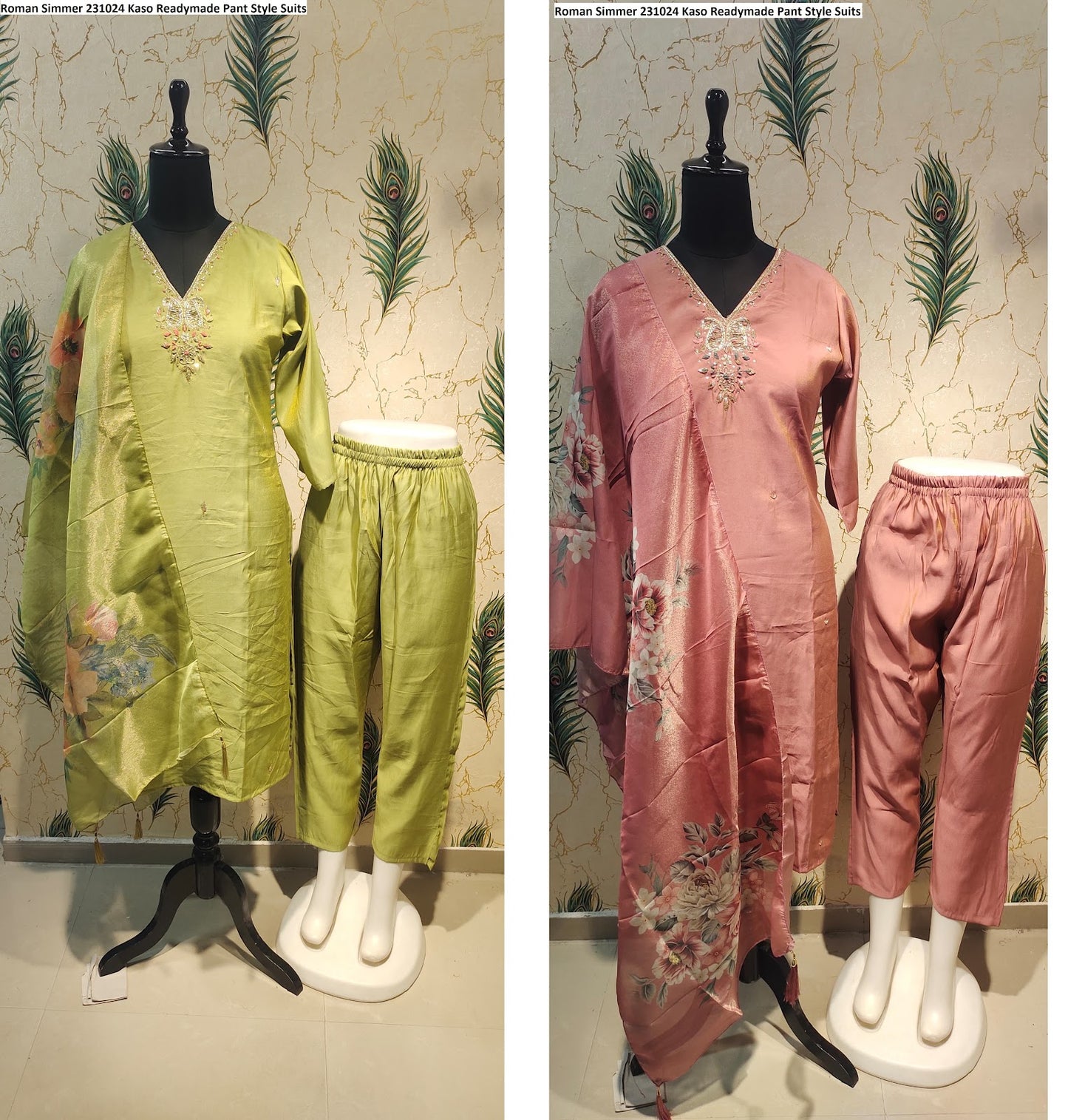 Roman Simmer 231024 Kaso Readymade Pant Style Suits Wholesale Price