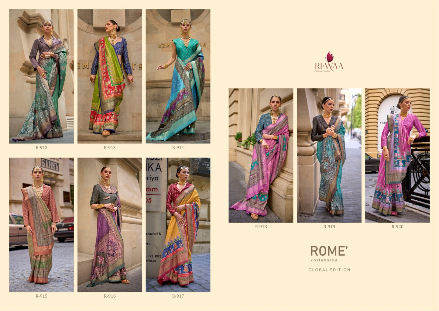 Rome 912-920 Rewaa Viscose Silk Sarees Manufacturer