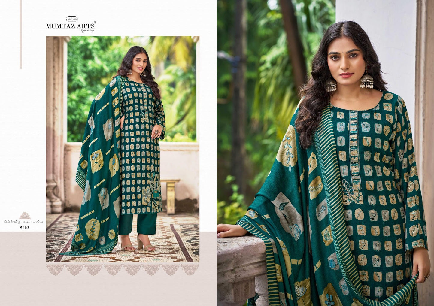 Rooh Mumtaz Arts Viscose Pashmina Suits Manufacturer