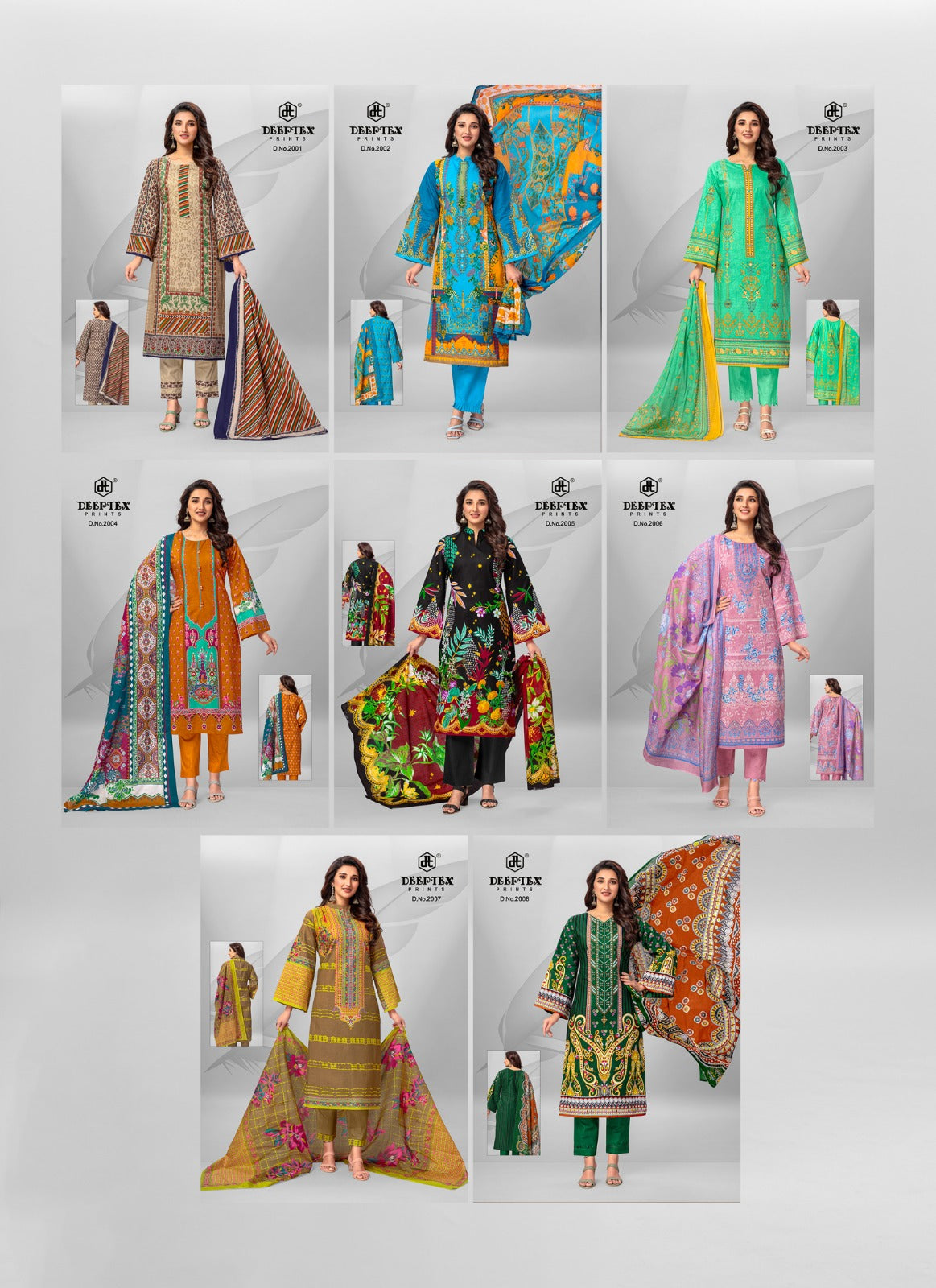 Roohi Zara Vol Deeptex Prints Poplin Karachi Salwar Suits