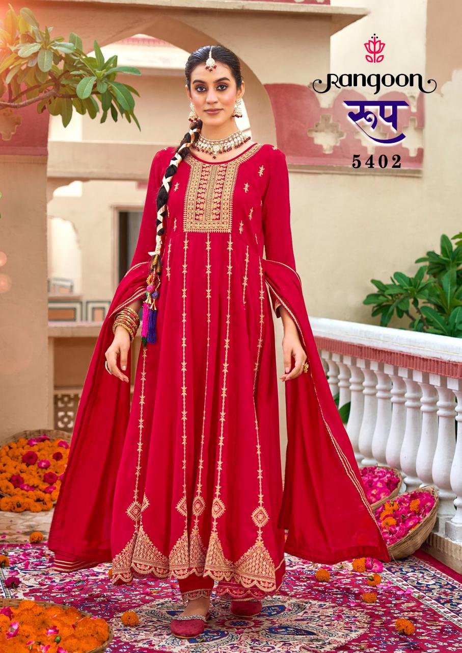 Roop Rangoon Silk Readymade Anarkali Suits Supplier