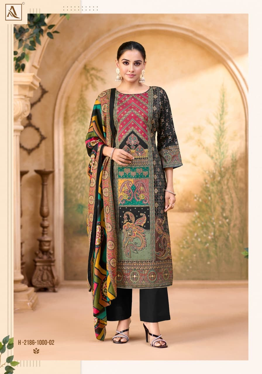 Roop Rekha Alok Pure Zam Karachi Salwar Suits Supplier Ahmedabad