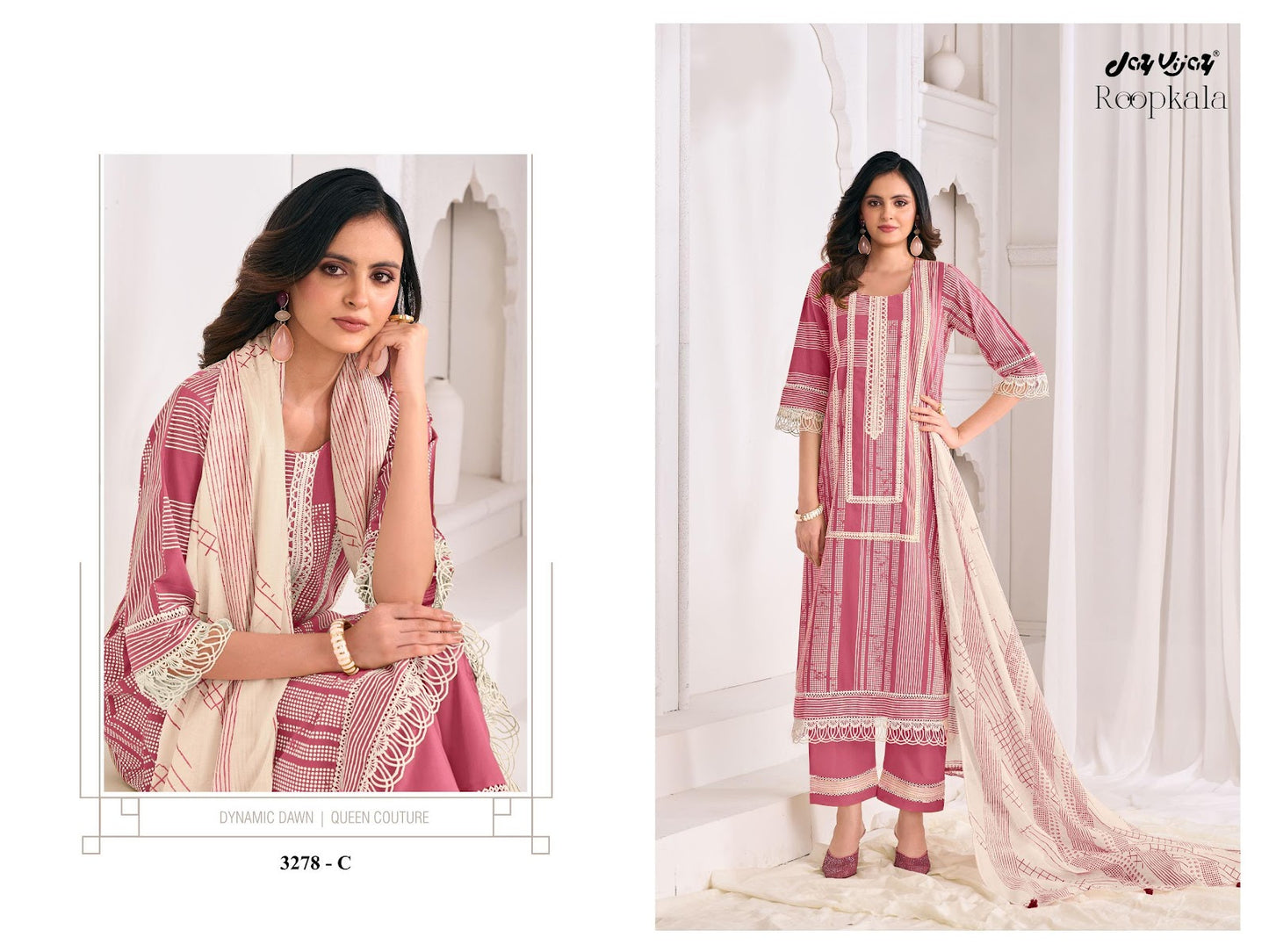 Roopkala 3278 Jay Vijay Pure Cotton Pant Style Suits Manufacturer Gujarat