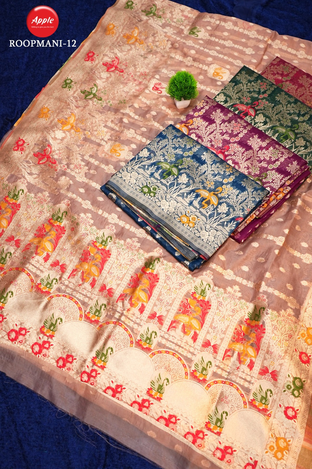 Roopmani Apple Organza Sarees Supplier