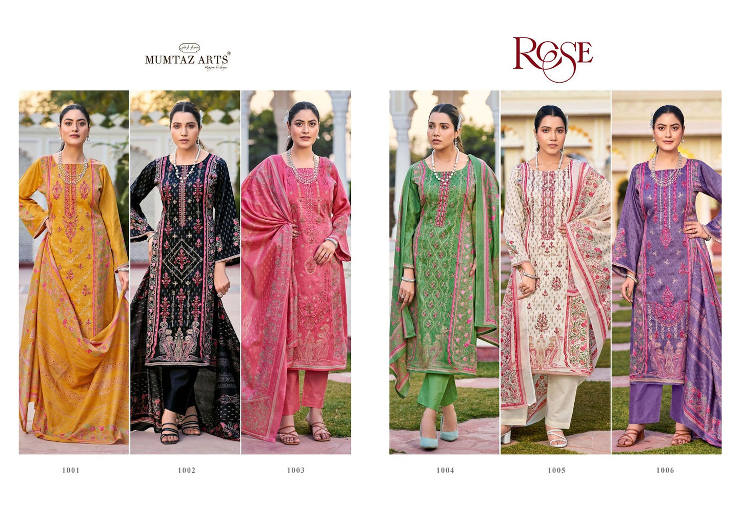 Rose Mumtaz Arts Pure Jam Karachi Salwar Suits Manufacturer