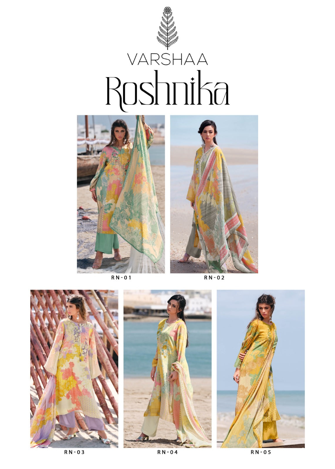 Roshnika Varshaa Cotton Pant Style Suits Wholesaler India